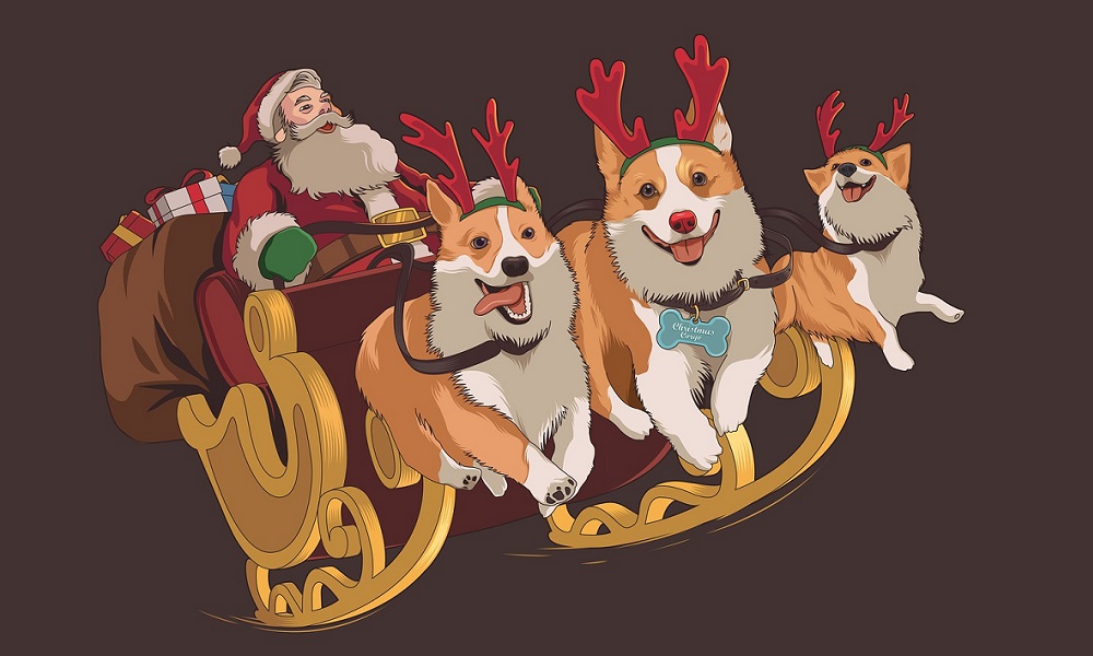 Christmas Dog Names Based on Santa’s Reindeer